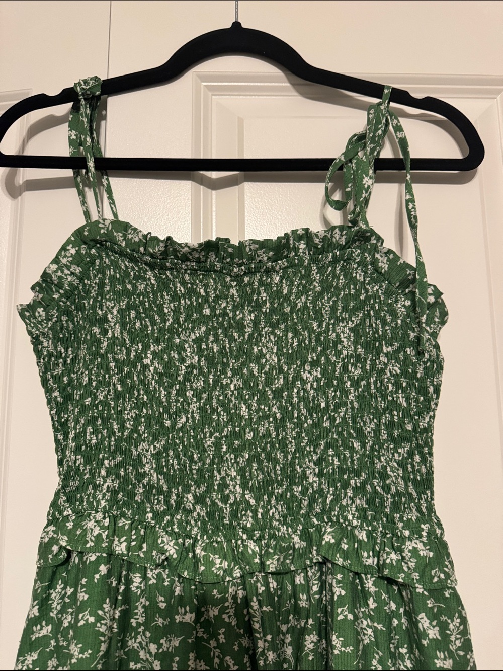 Green Floral Maxi Sundress - Picture 2 of 4